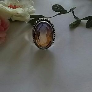 Ametrine 40 cts 925 Sterling Silver Ring
